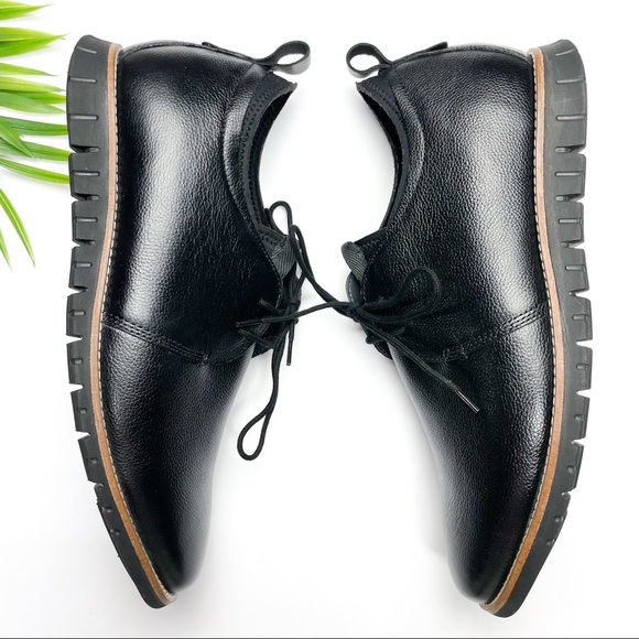 HUSH PUPPIES Colby Oxford Lightweight Black Shoes - Picture 3 of 4